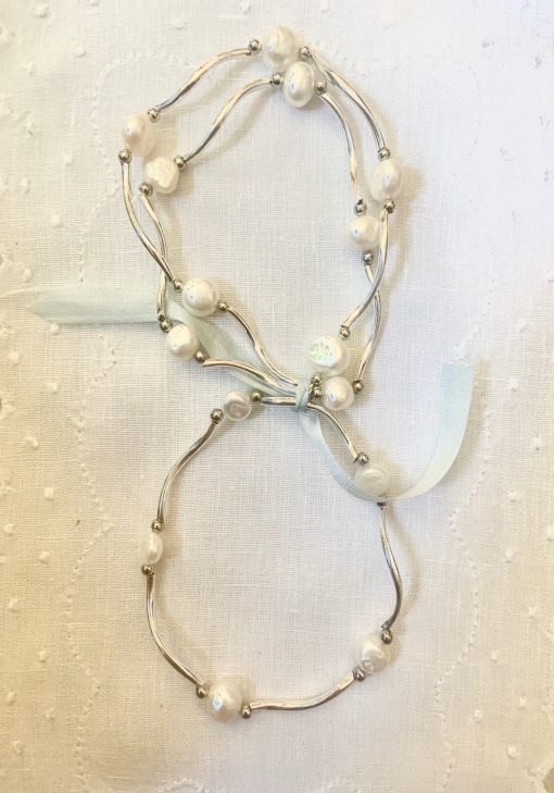 Set of Three Pearl Bracelets - Image 2
